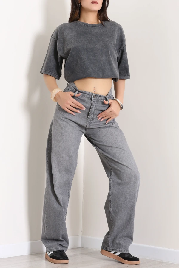 Baggy Kot Pantolon Füme 4