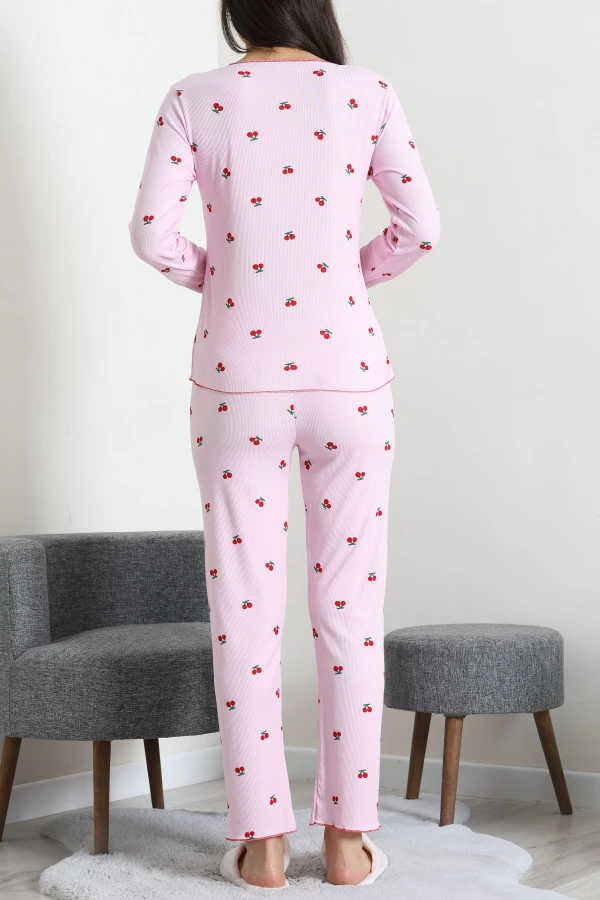 Kaşkorse Pijama Takımı Pembe 8
