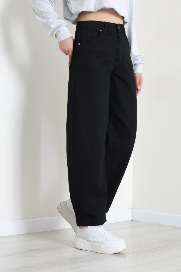 Baggy Kot Pantolon Siyah 4