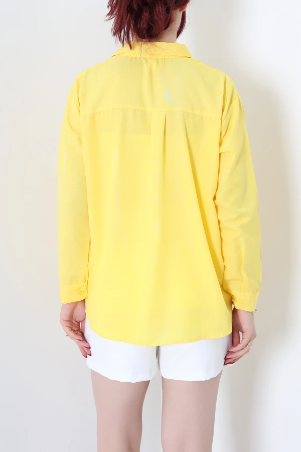 Terikoton Oversize Gömlek Koyusarı 7