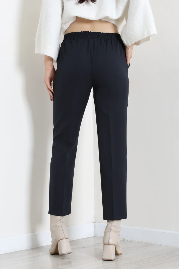 Dabıl Bağcıklı Pantolon Lacivert1 8