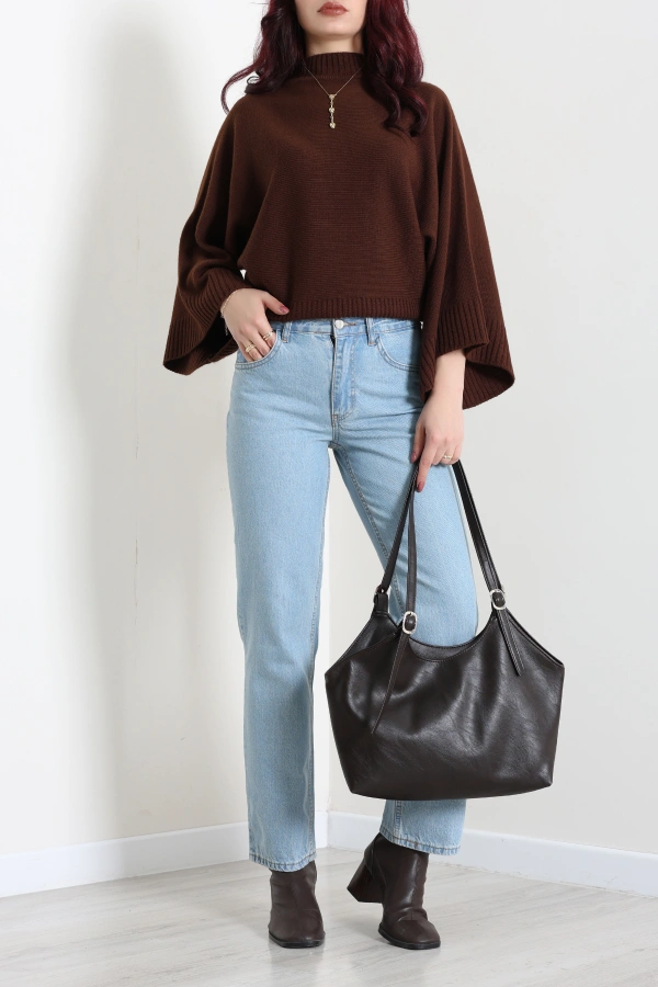 Kadın Açık Mavi Straight Fit Yüksek Bel Kot Pantolon 2