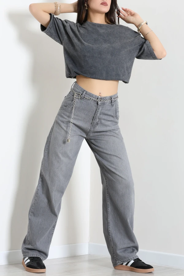 Baggy Kot Pantolon Füme 6