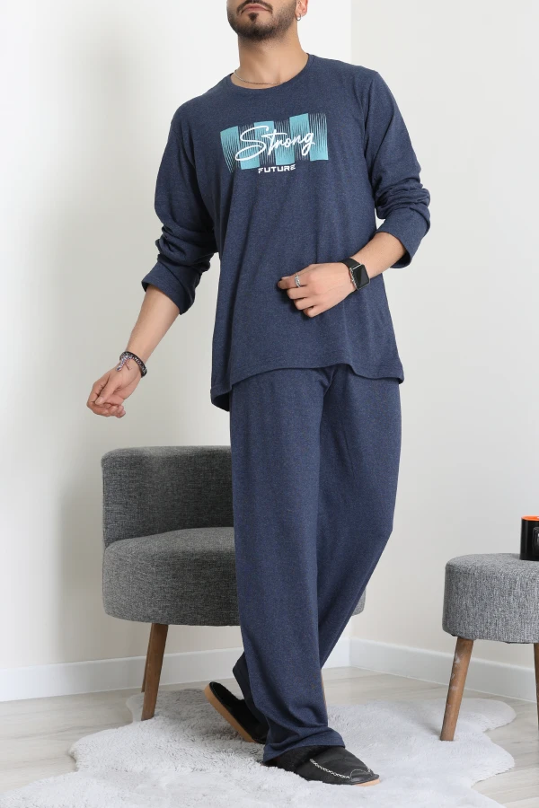 Süprem Erkek Pijama Takımı Lacivert 4