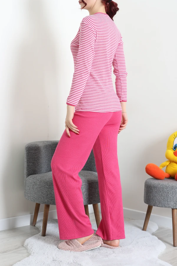 Kaşkorse Pijama Takımı Fuşya 8