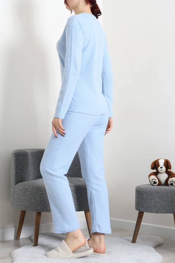 Fitilli Baskılı Pijama Takım Bebemavi 7