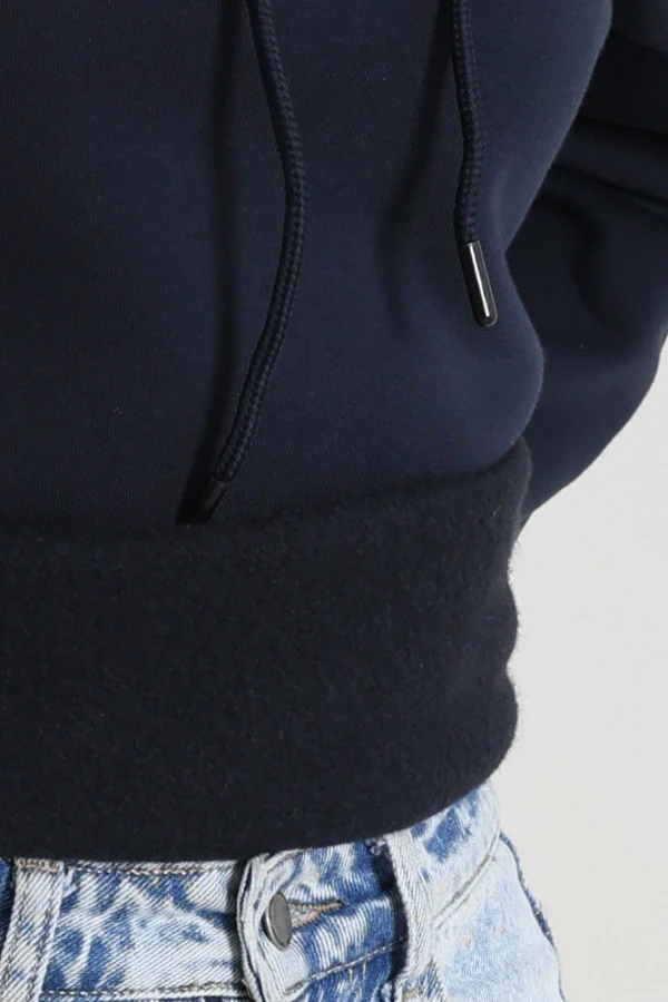 3 İplik Kapşonlu Sweat Lacivert 7