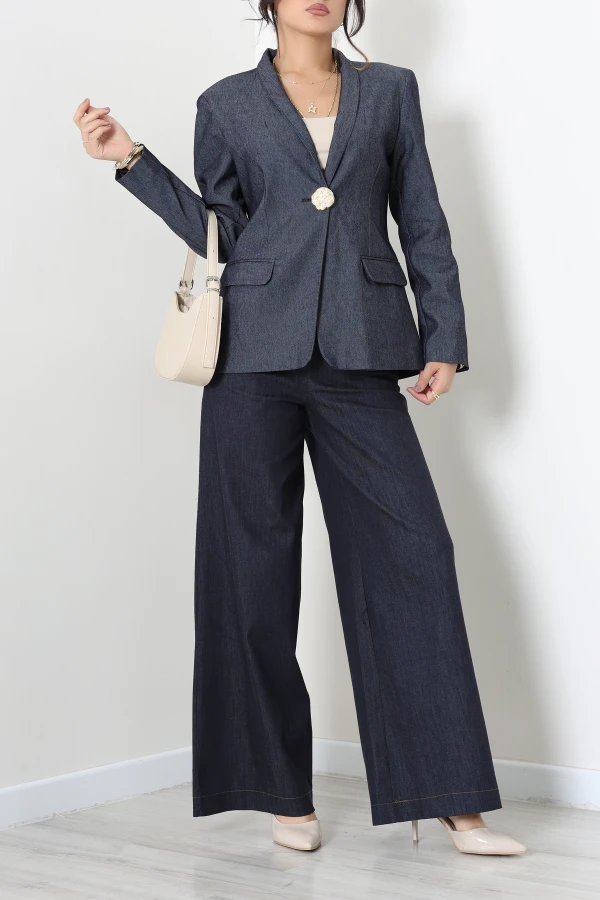 Kot Blazer Ceket Lacivert 6