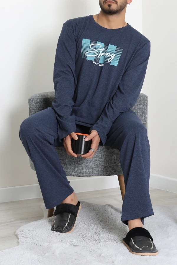 Süprem Erkek Pijama Takımı Lacivert 6