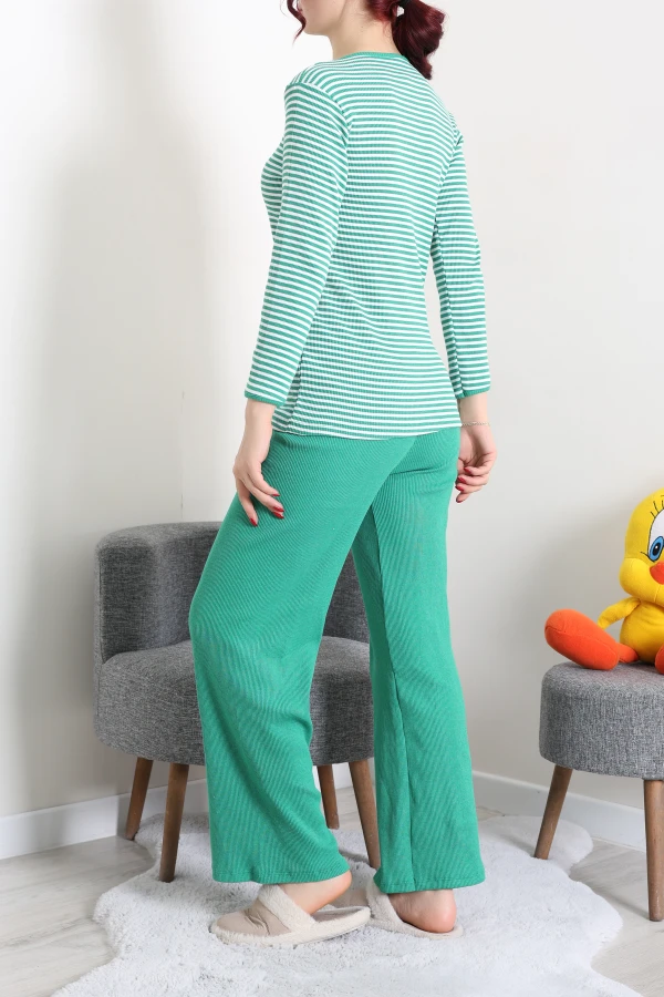 Kaşkorse Pijama Takımı Yeşil 8