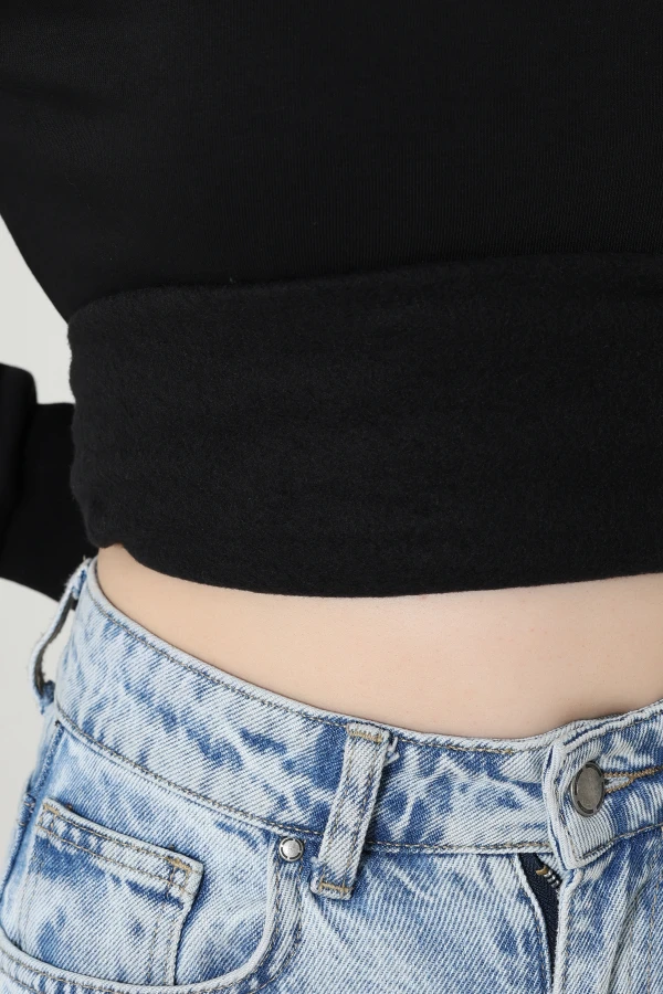 Baskılı Şardonlu Sweat Siyah 7