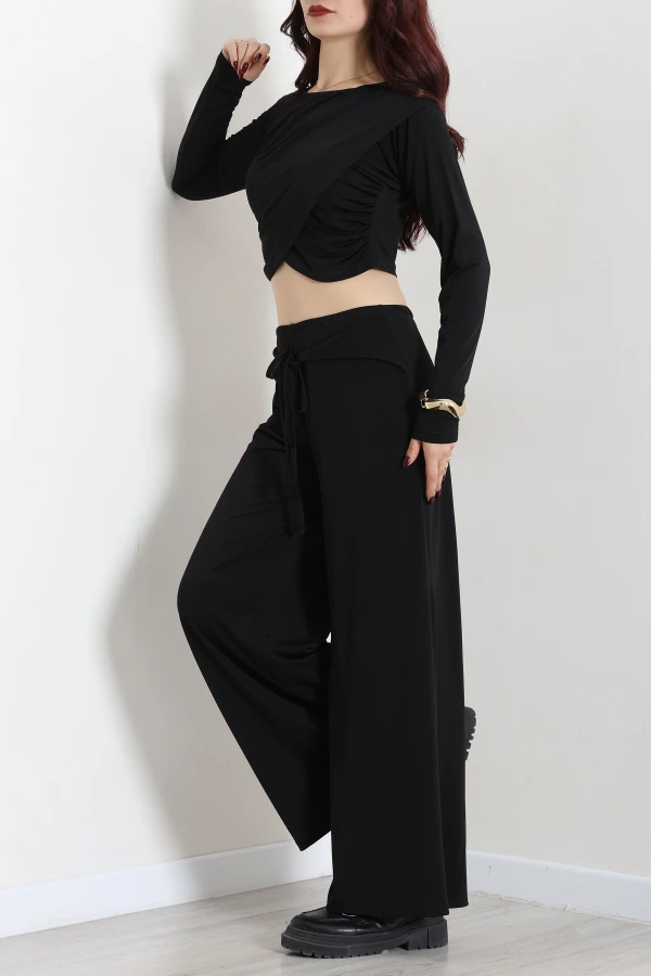 Fularlı Sandy Takım Siyah 5