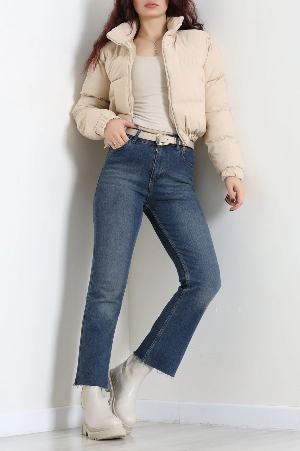 Beli Lastikli Şişme Mont Taş 4