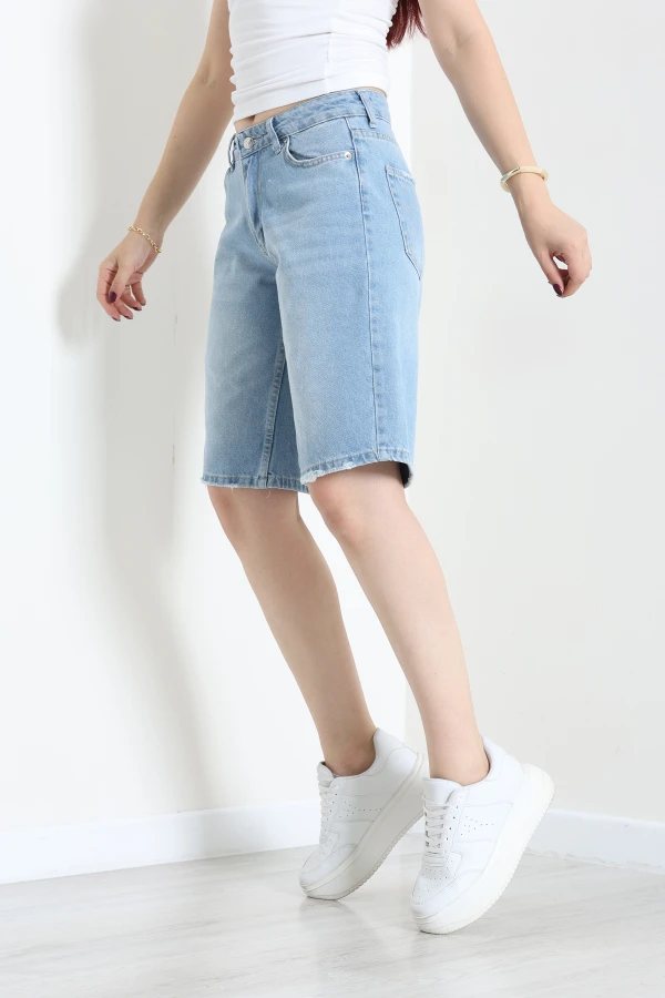 Denim Şort Açıkmavi 5