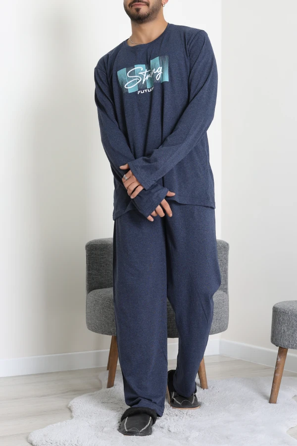 Süprem Erkek Pijama Takımı Lacivert 2
