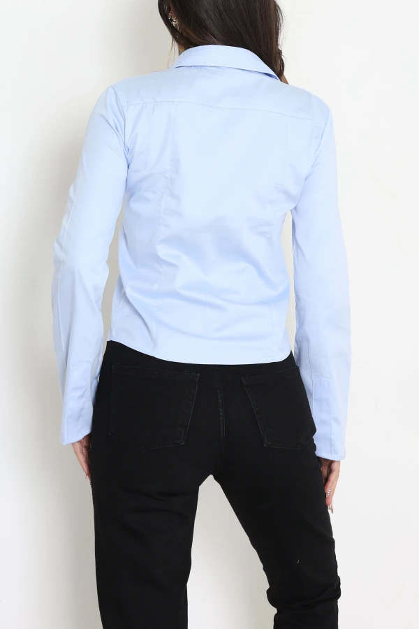 Poplin Kumaş Fit Gömlek Bebemavi 8