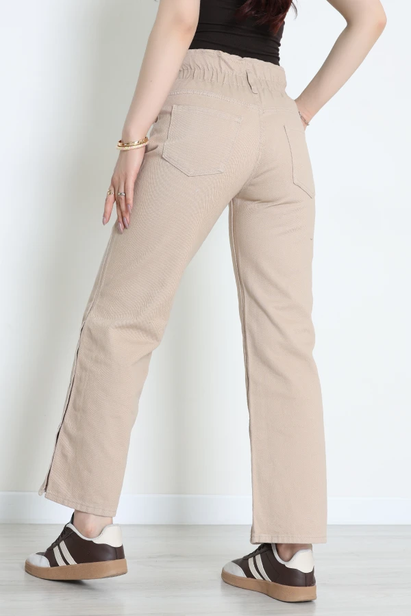 Kadın Kumbeji Paça Çıtçıtlı Kot Pantolon 8