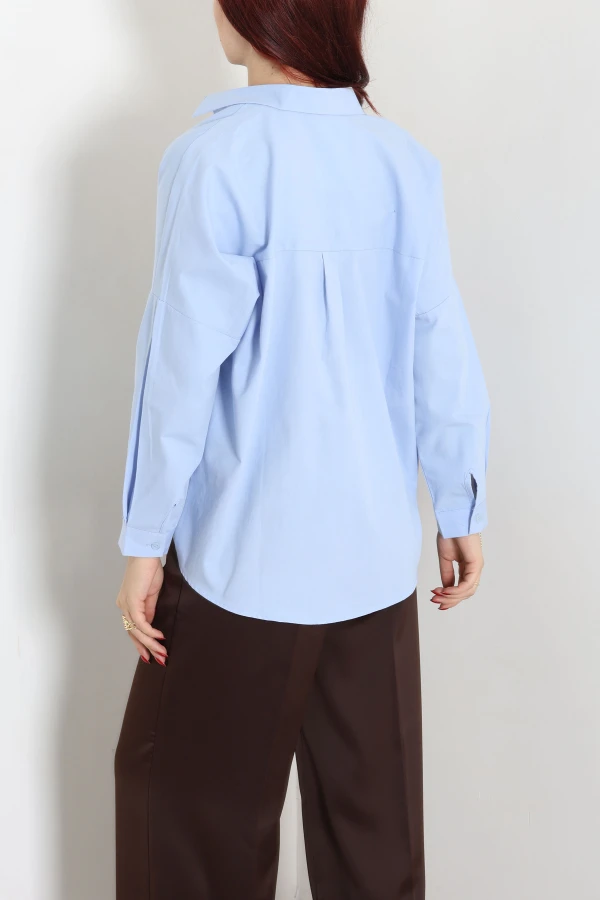 Oversize Poplin Gömlek Bebemavisi 7