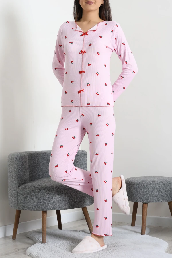 Kaşkorse Pijama Takımı Pembe 4