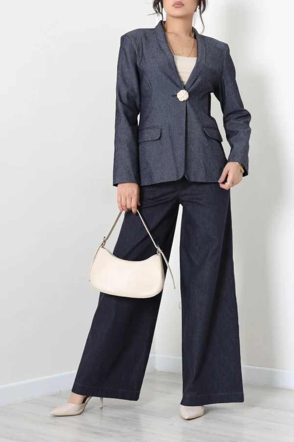 Kot Blazer Ceket Lacivert 2