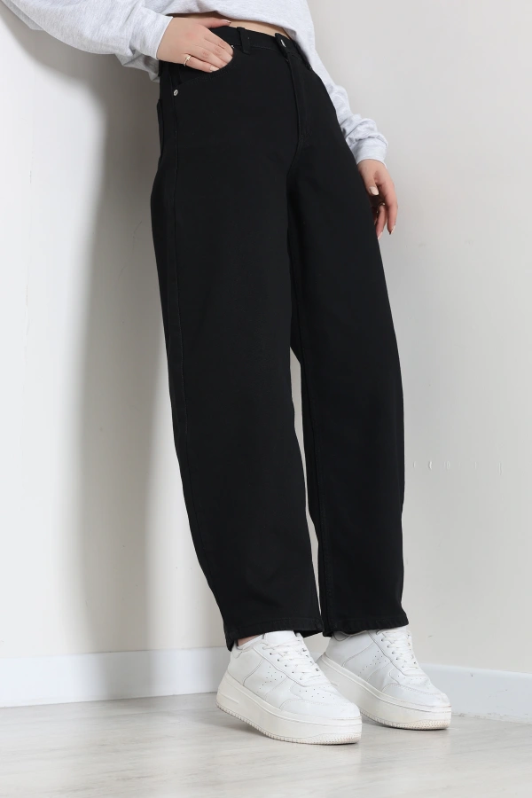 Baggy Kot Pantolon Siyah