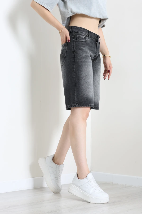 Denim Şort Füme 5