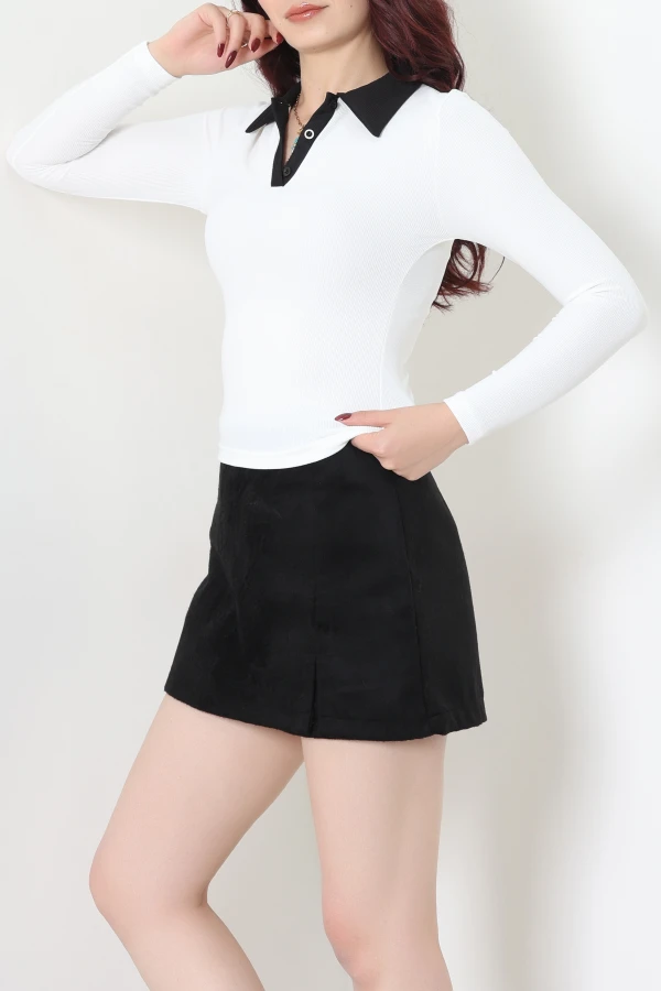 Polo Yaka Ottomon Body Beyaz 3