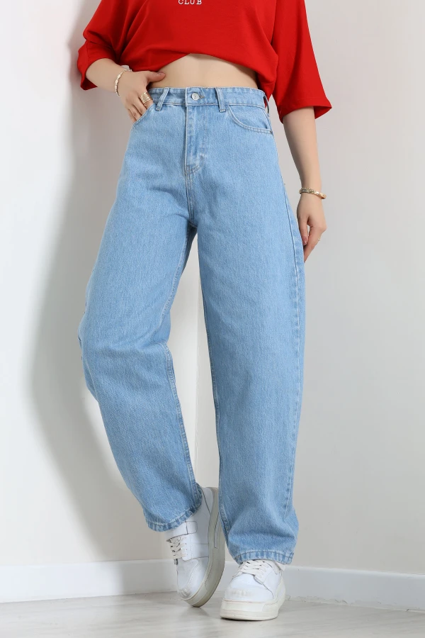 Baggy Kot Pantolon Mavi 2