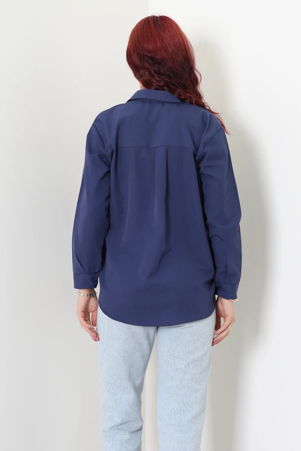 Terikoton Oversize Gömlek Laci 7