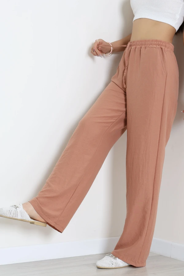 Palazzo Rahat Pantolon Caramel 5