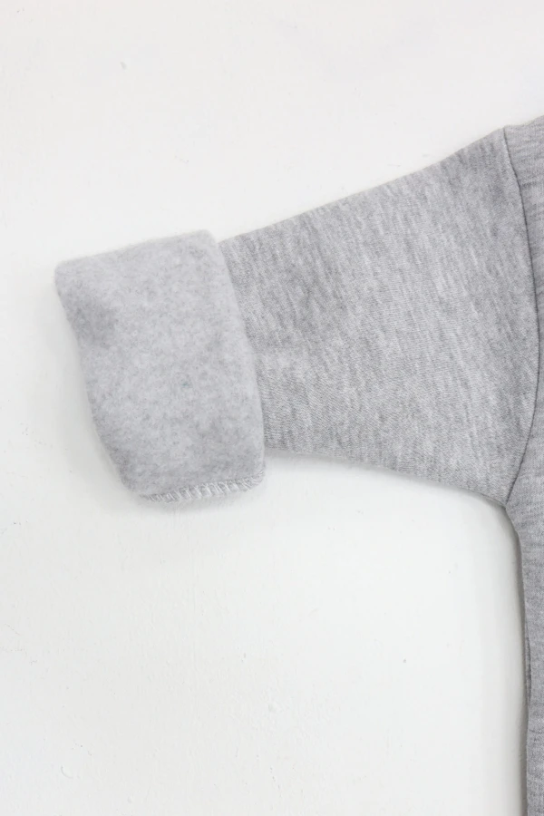Şardonlu Erkek Çocuk Nakışlı Sweat Gri 6