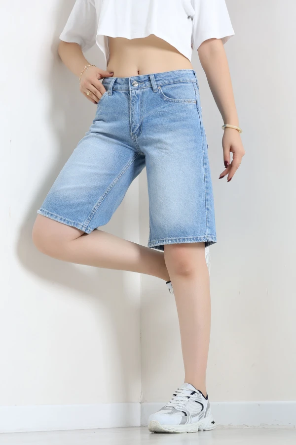 Denim Şort Ortamavi 2