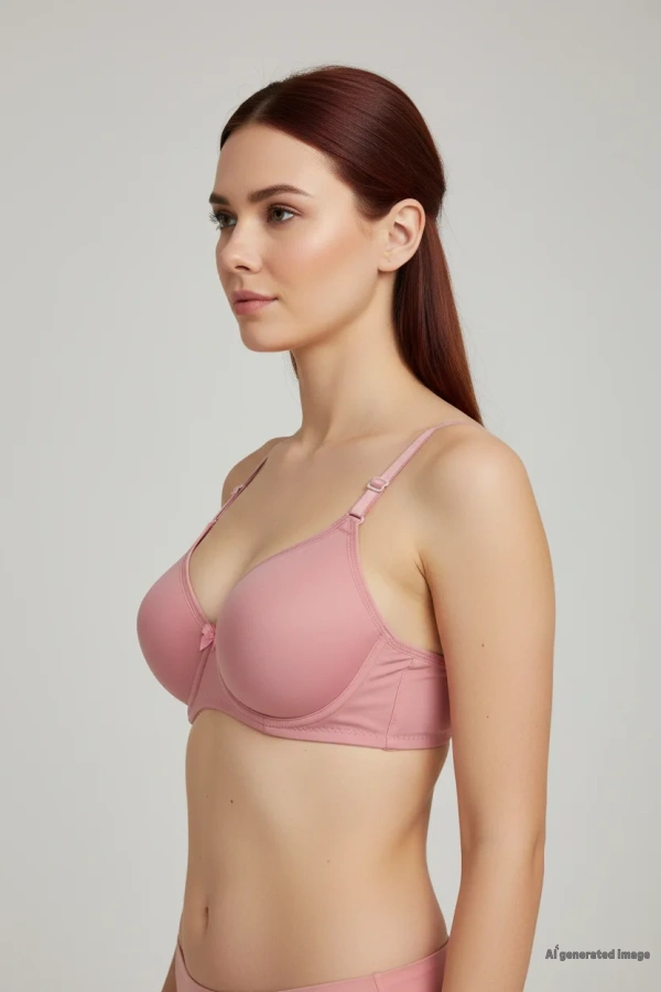 Dolgusuz Sütyen Pembe 6