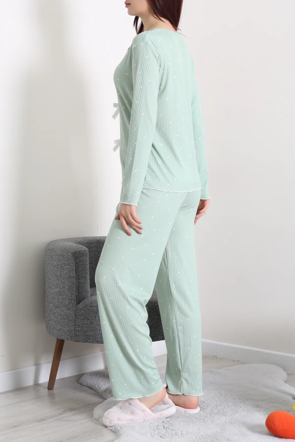 Kaşkorse Pijama Takımı Mint 7