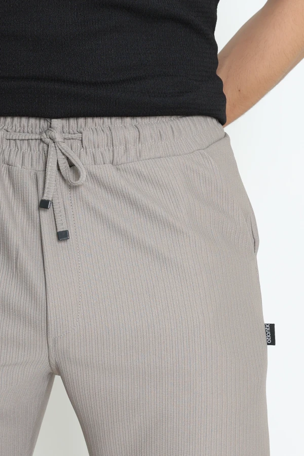 Erkek Vizon Beli Lastikli Jogger Eşofman Altı Rahat Kalıp 7