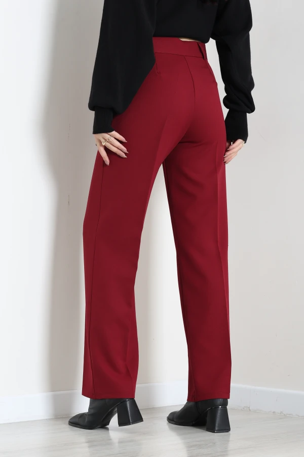 Dabıl Kumaş Pantolon Bordo 7