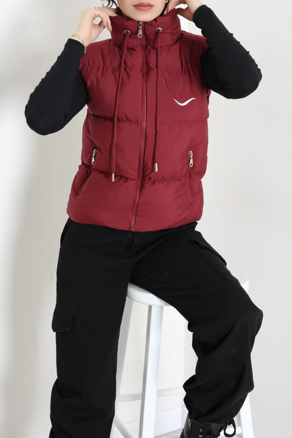 Şişme Yelek Bordo 3