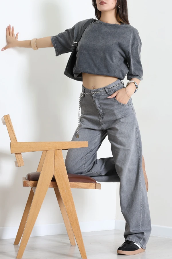 Baggy Kot Pantolon Füme 2