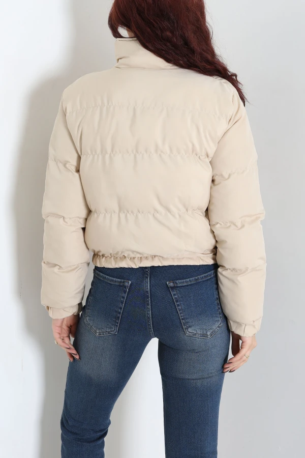 Beli Lastikli Şişme Mont Taş 8