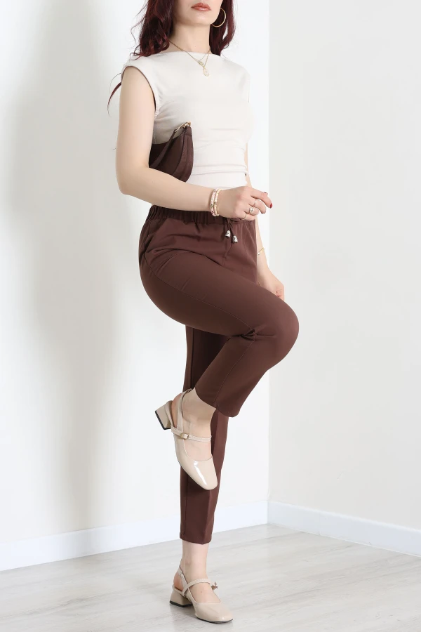 Dabıl Bağcıklı Pantolon Açıkkahve 13