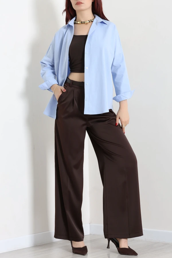 Oversize Poplin Gömlek Bebemavisi 6