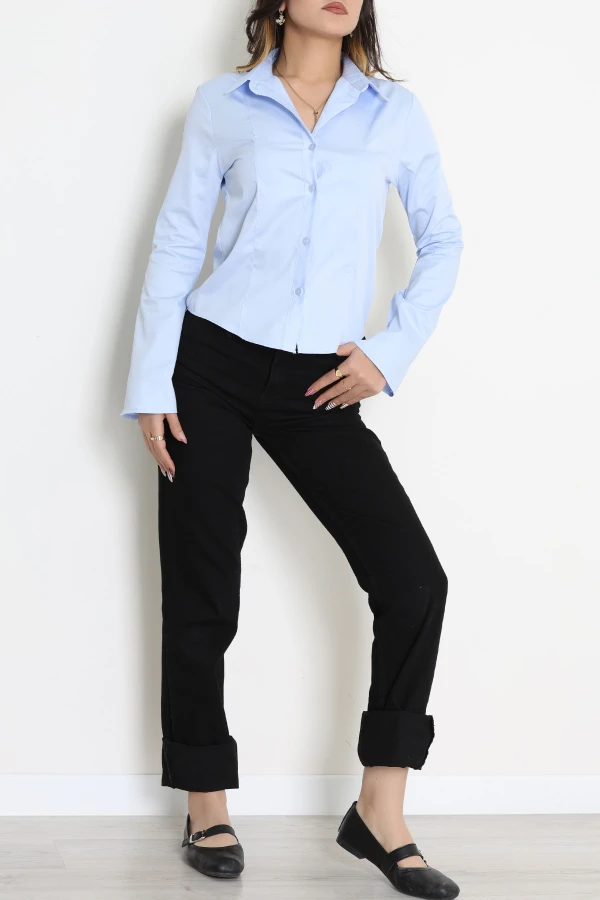 Poplin Kumaş Fit Gömlek Bebemavi 2
