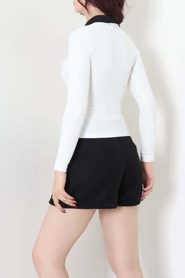 Polo Yaka Ottomon Body Beyaz 8