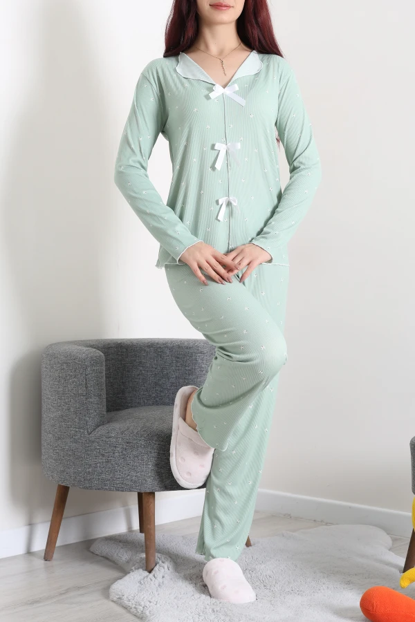 Kaşkorse Pijama Takımı Mint 6
