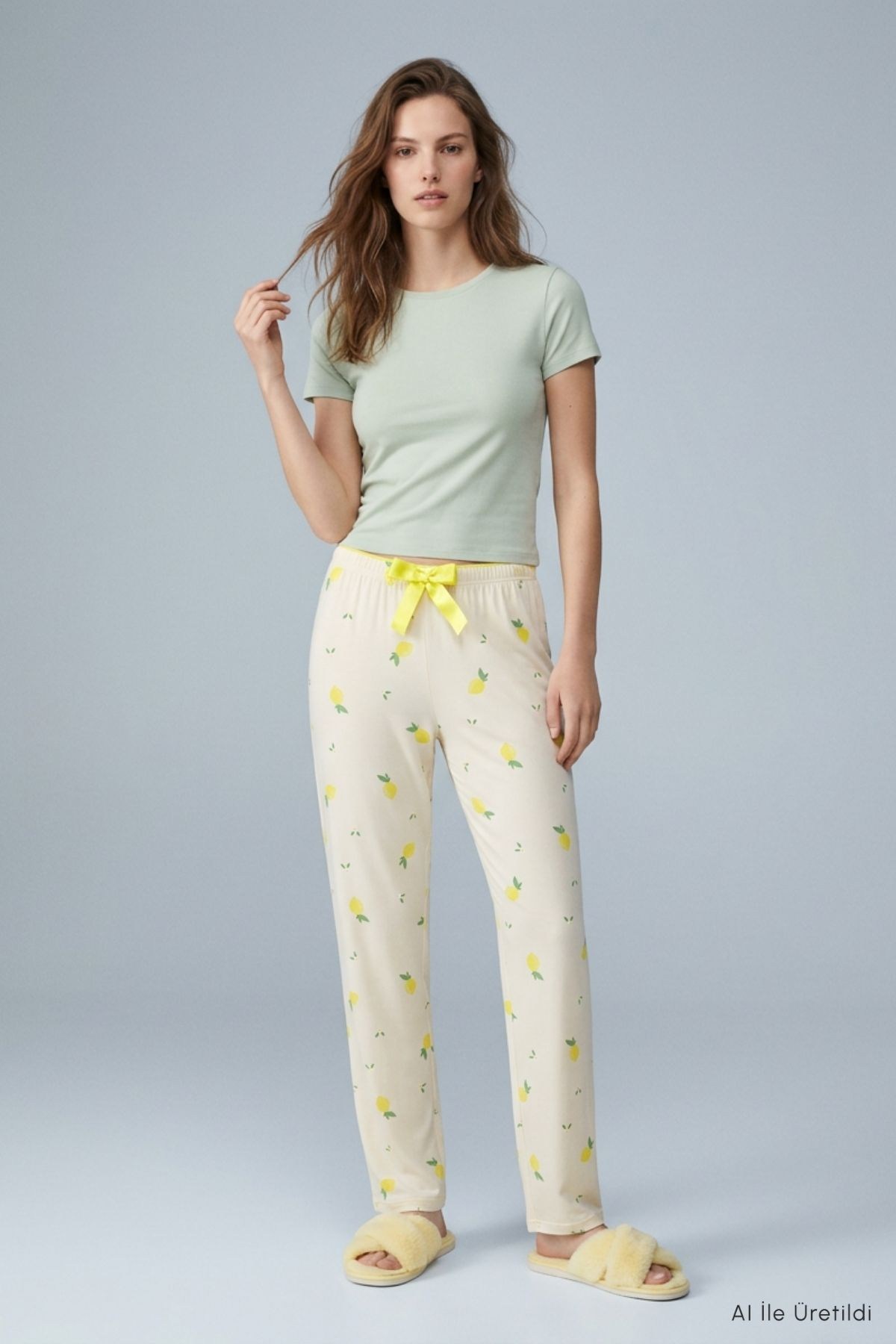 Limon Desen Pijama 4557 Laci