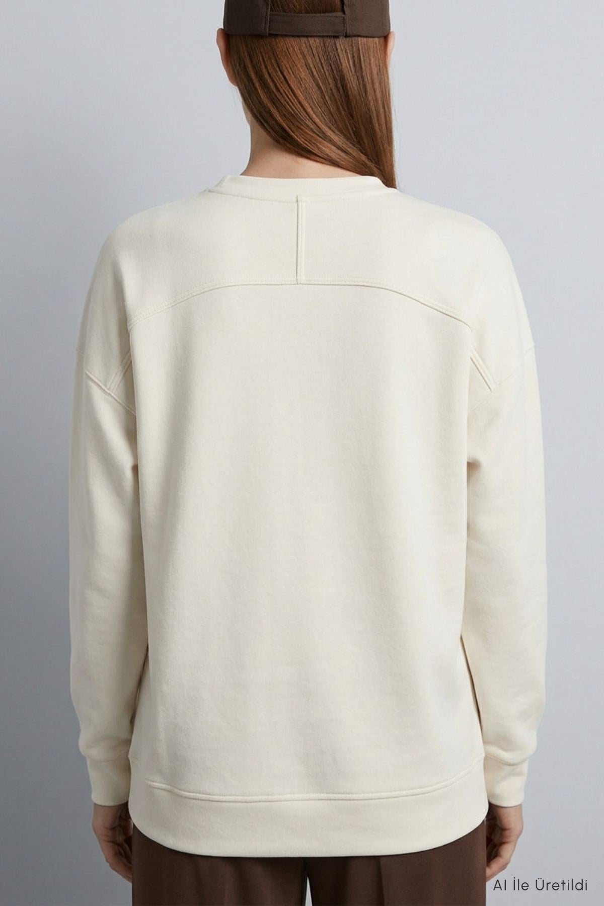 Bisiklet Yaka Tunik 8203A Ekru 3