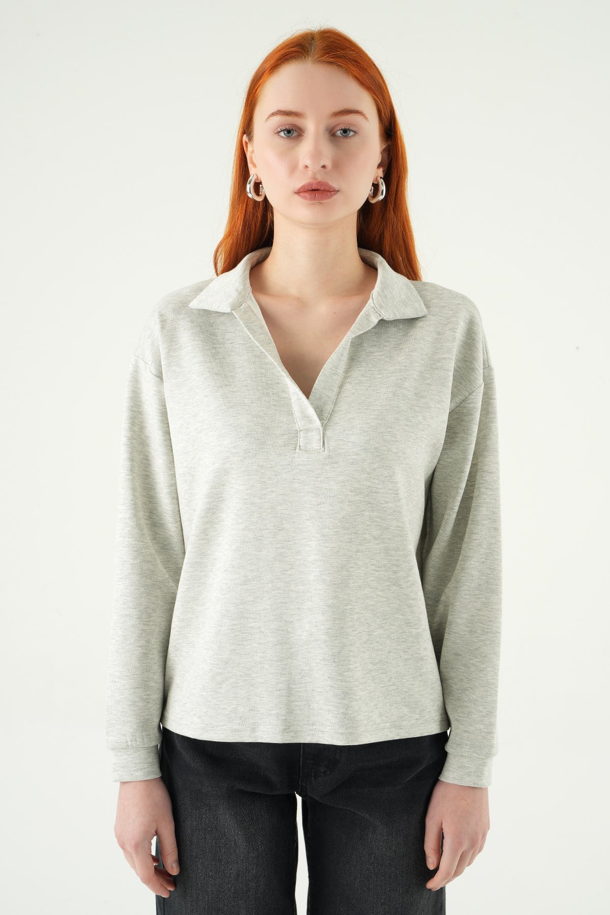 Gömlek Yaka Sweat 8275A Karmelanj