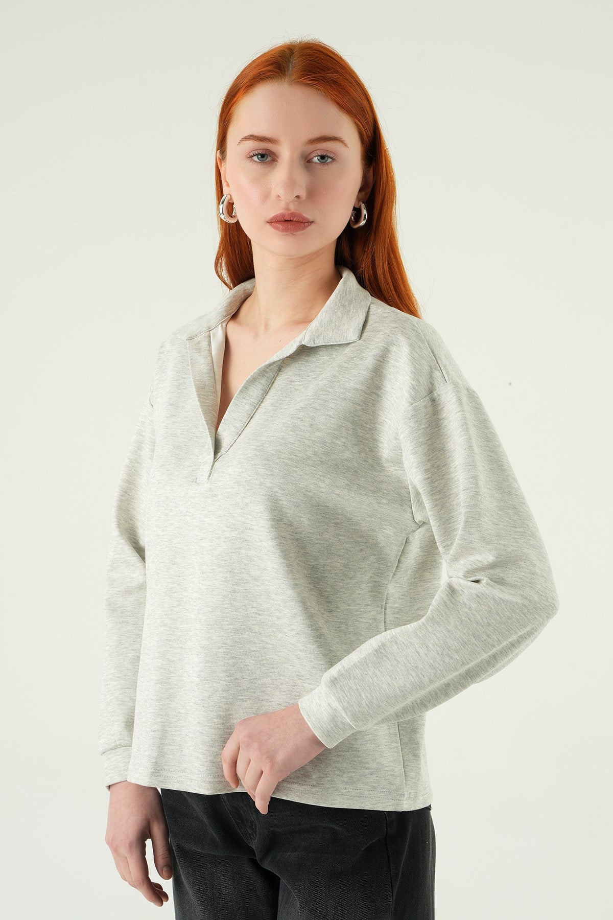 Gömlek Yaka Sweat 8275A Karmelanj 2