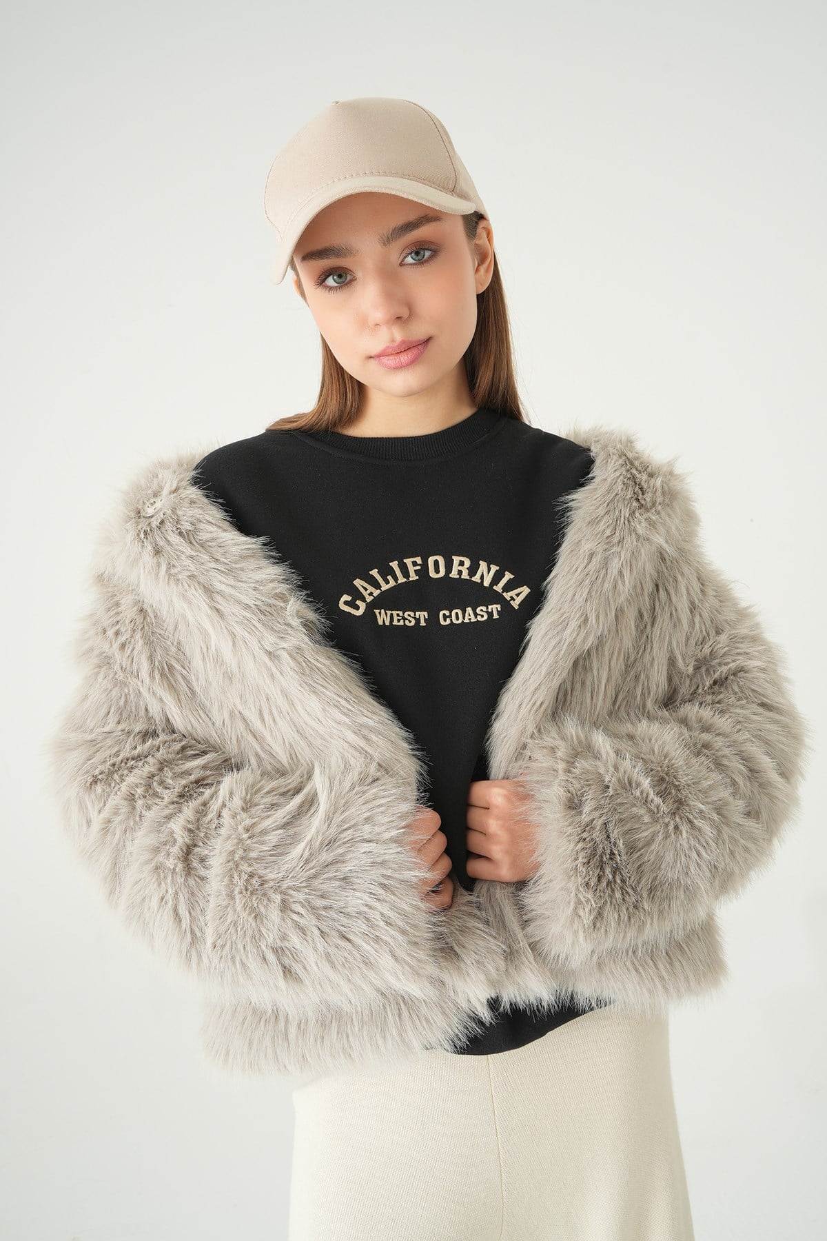 California Baskılı Sweat 1403 Siyah 7