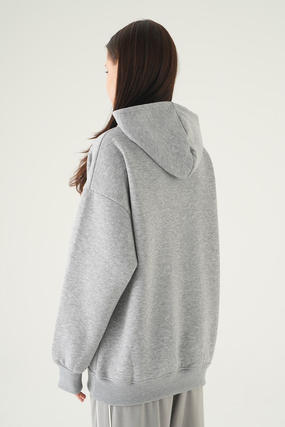Los Angeles Baskılı Sweat 1042 Gri 5